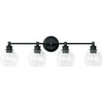 thumbnail image 4 of Mid-Century 4 Light Transitional Bath Vanity Approved For Damp Locations In Transitional Style 32 High By 9.75 Wide-Matte Black Finish Capital, 4 of 7