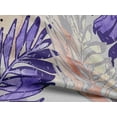 thumbnail image 5 of oneOone Rayon Dark Purple Fabric Leaves Craft Projects Decor Fabric Printed By The Yard 56 Inch Wide-FP, 5 of 5