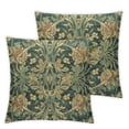 thumbnail image 2 of Awypu William Rabbit Floral Print Throw Pillow Covers Set of 2 Aesthetic Pillow for Bedroom Decorative Pillowcase Home Decor Living Room Cushion Case for Bed Sofa Couch White, 2 of 6
