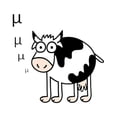 thumbnail image 2 of CafePress - Cow Goes Moo Greek Mu Funny Math Teacher Mugs - 11 oz Ceramic Mug - Novelty Coffee Tea Cup, 2 of 4