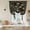 Black, variant on Beige Spring Floral Balloon Curtains 63 Inch Length for Living Room/Bedroom, Elegant Pastoral Flowers Birds Watercolor Rod Pocket Privacy Door Curtains Decorative Tie Up Shade for Window 52"x63"