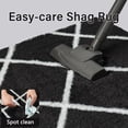 thumbnail image 2 of WIPONKEN 6x9 Checkered Shag Rug for Living Room Bedroom Dining Room Office Farmhouse, Washable Noneslip Area Rug Soft Indoor Fluffy Rugs, Black, 2 of 4
