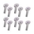 thumbnail image 3 of Luzkey 10Pcs Angled Cables Railing Post Beveled Protector Sleeves Wood Post Protector for Porch Pillar Wood Posts Forecourt Wire Rope 0.16cm, 3 of 8