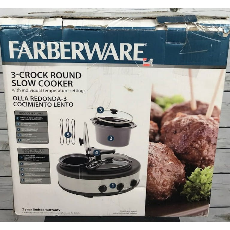 Farberware Red Collection 3-Crock Round Slow Cooker for Sale in Wonder  Lake, IL - OfferUp