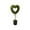 Green-A, variant on Boxwood Heart with Bow Topiary, Green and White, 32" Valentine's Day Outdoor Decor