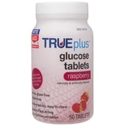 Rite Aid Glucose Tablets, Raspberry, 50 Count | Blood Sugar Support Supplements for Diabetics