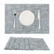 thumbnail image 2 of Juego de manteles individuales REGALWOVEN de 6 manteles tejidos para decoración de mesa de comedor, lavables, manteles limpiables en gris y blanco de 18x12 pulgadas, 2 of 6