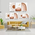 thumbnail image 6 of Boho Nursery Print Set of 3,Sun Rainbow Moon Baby Room Posters,Kids Room Wall Art Decor,Natural Prints,Mid Century Mountain wall Prints Boho Wall Art Bedroom Terracotta Artwork Pictures 12"X16", 6 of 6