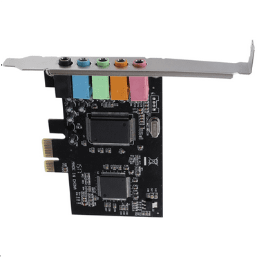 5.1 Internal Sound Card for 10 with Low Profile Bracket, 3D Stereo PCI-E, CMI8738 Chip 32/64 Bit PCI