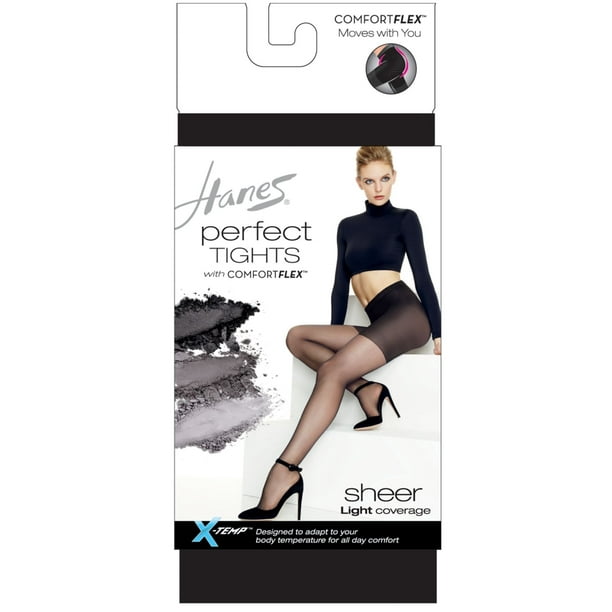 Hanes Womens Perfect Tights with ComfortFlex Panty, Sheer