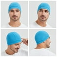 thumbnail image 6 of Toptie Sweat Wicking Helmet Liner Cooling Skull Caps for Men, Stretch Mesh Sweat Beanie-Black, 6 of 6