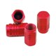 thumbnail image 5 of 4 tapones para válvulas de neumáticos, universales, profesionales, a prueba de polvo Rojo, 5 of 9