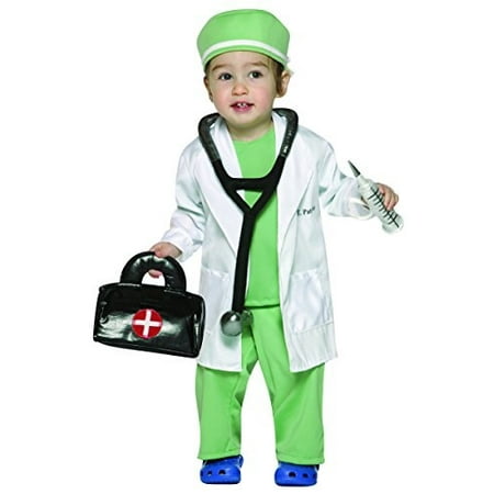 rasta imposta future doctor costume, white/green, 18-24 months
