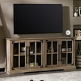 Modern Farmhouse TV Stand for TVs up to 65 Inches, Gray Wash with