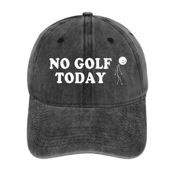 No Golf Today Hat Adjustable Funny Fashion Unisex Baseball Cap For Men Women
