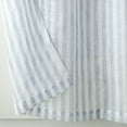 thumbnail image 4 of Mainstays Light Filtering Rod Pocket Stripe Curtain Tier and Valance Set, 3pc, 56"x36", Light Blue, 4 of 5