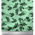 thumbnail image 1 of Soimoi Velvet Fabric Swirl,Leaves & Floral Artistic Printed Fabric 1 Yard 58 Inch Wide, 1 of 1