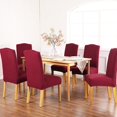 thumbnail image 4 of Chair Slipcover, AUCHEN Super Stretchy Dining Chair Covers Set of 2, Parsons Chair Protector Covers Chair Covers for Dining Room, Furniture Protector Covers for Restaurant Hotel Ceremony (Wine Red), 4 of 9