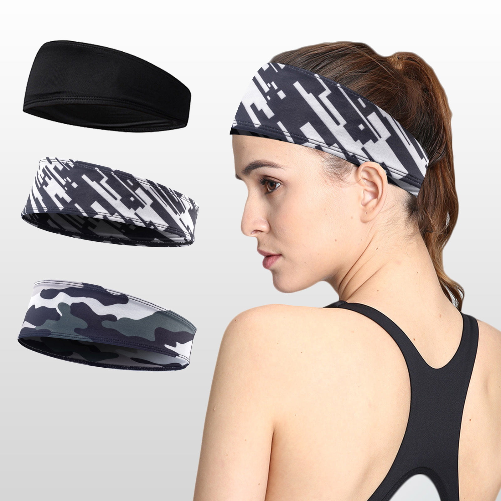 Chemicus Speels sticker LASHALL Sports Headband Fitness Sweat-absorbent Headscarf Stretch Yoga  Running Headband(Buy 3 Receive 5) - Walmart.com