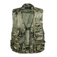 thumbnail image 1 of LUXUR Mens With Multiple Pockets Cargo Jacket Fishing Climbing Utility Vests Green 3XL, 1 of 3