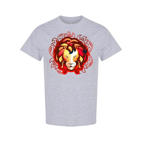 Leo Reddish Design T-Shirt Men -Image by Shutterstock, Male Small