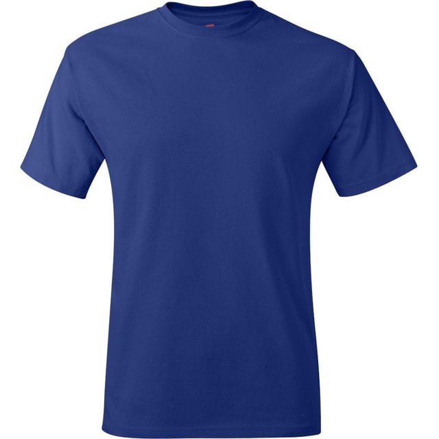 Camiseta de creckneck de EcoSmart de Hanes, Royal M Hanes Camiseta de manga corta