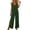 Army Green, variant on Wide Leg Jumpsuits for Women Adjustable Spaghetti Strap V Neck Split One Piece Long Romper Pants Dressy Casual (2XL, Red)