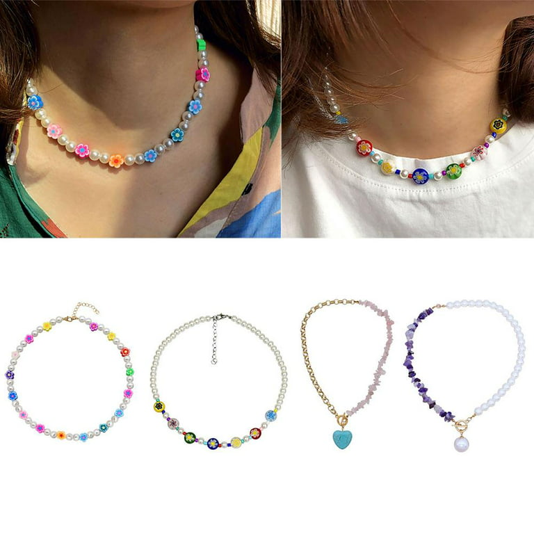 Dropship Y2k Beaded Choker Necklace For Women Teen Girls Boho Colorful Seed  Bead Necklaces Set Handmade Pearl Glass Summer Beach Aesthetic Jewelry to  Sell Online at a Lower Price