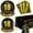 Black Gold 18th Birthday-40, variant on PIXHOTUL Sports Themed Design Non Toxic Materials Disposable Paper Plates