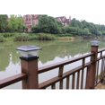 thumbnail image 3 of Solar Post Post Light Waterproof Outdoor Cap Lights Decorative Fence Lamps for Patio Garden Outdoor Paved Pathway (Black), 3 of 5