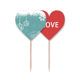 thumbnail image 1 of Christmas Snowflake Ball Festival Palillos de dientes bandera etiqueta de amor selección de pastelitos, 1 of 4