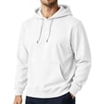 thumbnail image 2 of Domuza Mens Hoodies Lightweight Thin Fleece Hoodie Pullover with Hood Casual Basic Solid Color Pullover Sweatshirt, 2 of 7