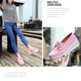 thumbnail image 3 of Lovskoo 2024 Women's Wedges Shoes Matsuke Shoes Thick Soles Sloping Heels Leather Rocking Casual Single Shoes Pink, 3 of 8