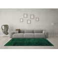 thumbnail image 3 of Ahgly Company Indoor Round Oriental Green Modern Area Rugs, 8' Round, 3 of 4