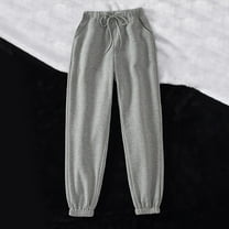 Aobny Gray Sweatpants Women Sport Baggy with Pockets Sweatpants High Waisted Ankle Joggers Ladies Pants