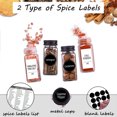 thumbnail image 2 of 48 Glass Spice Jars with Black Metal Caps, 4oz Empty Containers with Shaker Lids, Funnel, Chalk Pen, and 547 Labels - Churboro Square Seasoning Bottles for Spice Rack, Drawer, or Cabinet, 2 of 8