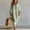 Light Green, variant on Morttic Women's V-Neck Three-Quarter Sleeve Maxi Dress – Bohemian Lazy Vacation Style for Spring/Summer Beach & Daily Wear Pink,S