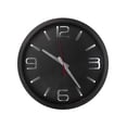 thumbnail image 1 of Reloj de pared Extra grande QZ Negro con números Plata 40 cm x 5 cm, 1 of 6