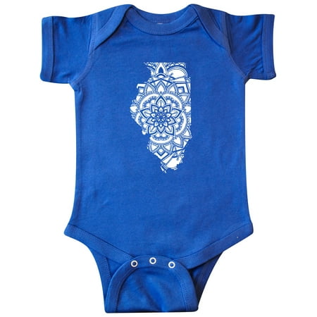 

Inktastic Illinois Silhouette Mandala Gift Baby Boy or Baby Girl Bodysuit