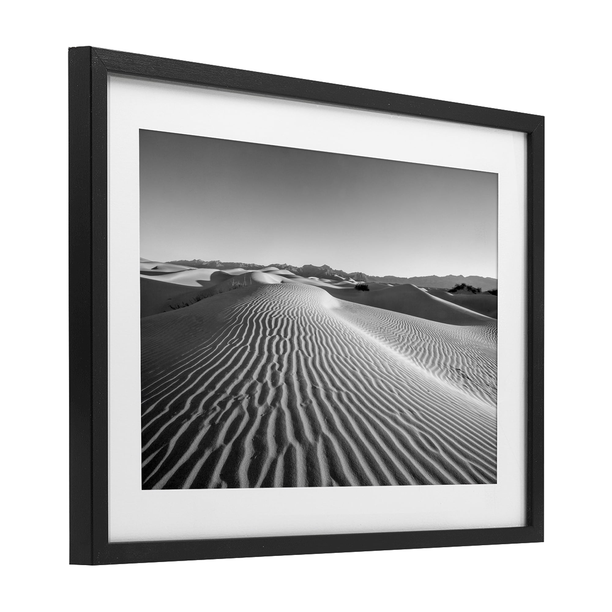 Stupell Industries Sand Waves In The Distance Black Framed Print Under Glass, design by Jon Evan