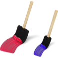 thumbnail image 3 of Foam Brush (pack Of 20) - Two Sizes - Sponge Brush With Wooden Handle - Paint Stamper Brush For Acrylic, Oil, Varnish, 3 of 4