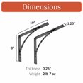 thumbnail image 2 of 2 Hacienda Series | 10" Shelf Brackets, 2 of 3