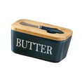thumbnail image 3 of deevoka Ceramic Butter Dish Reusable Practical Multiuse with Cover Cheese, 3 of 9