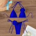 thumbnail image 2 of Glisme Blue Bikini Sets For Women Flower Swimsuit Bikini Suit Fashion Swimwear Swimwear For Family Vacation, 2 of 5