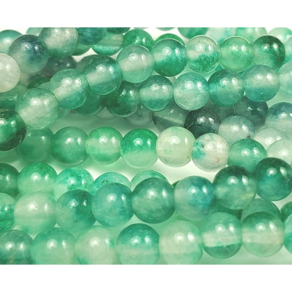 6mm Pistachio Green Jade Smooth Round Beads Genuine Gemstone Natural Jewelry Making