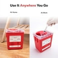 thumbnail image 6 of Alcedo Sharps Container for Home Use 2 Quart (1-Pack), Biohazard Needle and Syringe Disposal, Medical Grade, Professional Use, 6 of 7
