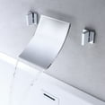 thumbnail image 5 of Wall Mount Tub Filler, Chrome Waterfall Tub Faucet, High Flow, 5 of 9