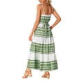 thumbnail image 3 of INSPIRE CHIC Boho Dresses for Women's Spaghetti Strap Tie Waist Cami Tie Maxi Dress S Green, 3 of 6