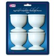 thumbnail image 2 of Egg Cups Set 4 PC Poached Hard Boiled Breakfast White Save Kitchen Hot Food New, 2 of 2