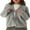 Grey, variant on Gupgi Women Tie Front Knitted Cardigan Long Sleeve Open Front Loose Sweater Solid Color Knitwear Tops